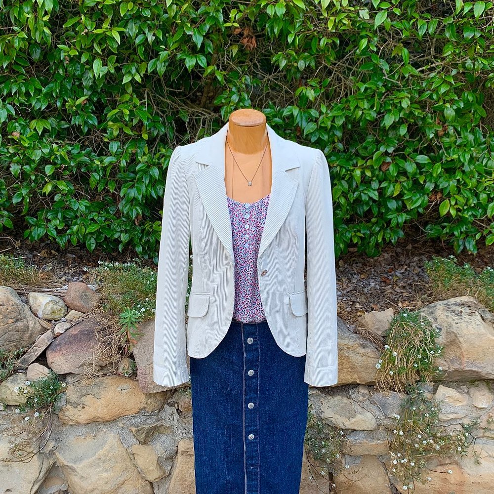 Nsf Silk Button Down Keyhole Tank Top - image 6